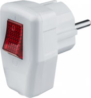 Вилка угловая 61 364 NCA-PL05-16A-ESC-WH с заземл. выкл. бел. Navigator 61364 20656