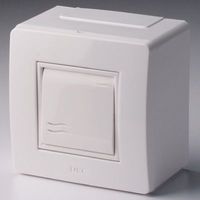 Коробка с выключателем 1-кл. 2мод. ОП Brava 10А IP20 PDD-N60 бел. DKC 10002 (ДКС)