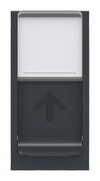 Панель лицевая UNICA MODULAR RJ45 одиночная без коннектора 1 модуль антрацитовый - NU941054 Schneider Electric