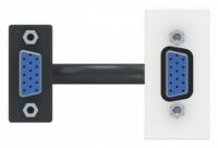 Розетка UNICA MODULAR HD15 female (VGA) 1 модуль белый - NU343218 Schneider Electric