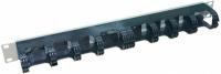 Организатор кабельный WNK-811-100 19'' высотой 1U, с пластмассовыми кольцами, глубина 70мм, цвет светло-серый (RAL7035) | 53873 Zpas