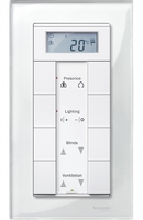 Рамка 2-м Merten стеклянная без перегородки бел. бриллиант SchE MTN404819 Schneider Electric