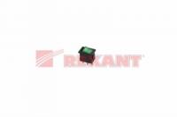 Выключатель клавишный 12В 15А (3с) ON-OFF зел. с подсветкой Mini (RWB-206-1 SC-768) Rexant 36-2173