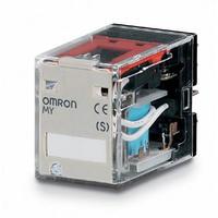 Реле MY-S DC MY4N 24DC (S) форма контактов 4PDT светодиод. индикатор 24В Omron 114040