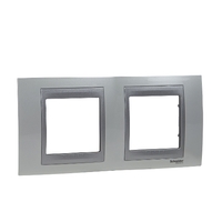 Рамка 2-м CП Unica Top нордик/алюм. SchE MGU66.004.092 Schneider Electric
