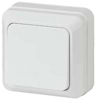 Выключатель 10А-250В IP20 ОУ Quadro белый | Б0027631 Intro 2-101-01 ЭРА (Энергия света)