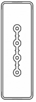 Секция прямая 1+0 точек отвода L=3000мм, Cu, 4P, 25A | LTC25DSP42AA000 DKC (ДКС)