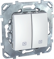 Механизм выключателя жалюзи СП UNICA нажим. бел. SchE MGU5.207.18ZD Schneider Electric