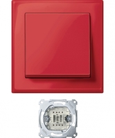Выключатель 1-кл. СП Merten Jumbo 10А IP20 большой красн. SchE MTN3341-1406 Schneider Electric