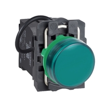 ЗЕЛЕНАЯ СИГН. ЛАМПА, ВСТРОЕН. LED, 400 VAC, МОНОЛИТНАЯ | XB5AV5B3 Schneider Electric