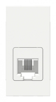 Розетка телефонная 1-м 1мод. Unica Modular RJ12 бел. SchE NU349118 Schneider Electric