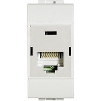 Розетка компьютерная LivingLight RJ45 UTP CAT.6 IDC110 бел. Leg BTC N4262C6 Legrand