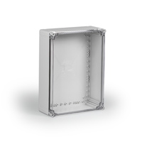 Cubo O 300 x 400 132 мм, глухая стенка, прозрачная крышка, ABS, IP 66/67 - OABP304013T Ensto