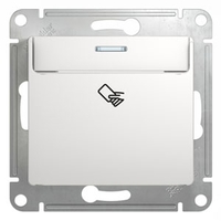 Выключатель карточный 1-кл. 1мод. СП Glossa 10А IP20 (сх. 6) механизм бел. SchE GSL000169 Schneider Electric