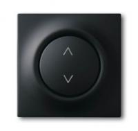 Клавиша для механизма электронного выключателя Busch-Jalousiecontrol 6411 U-101, U/S-101, 6418 U, реле 6402 серия impuls, цвет чёрный бархат | ABB 6430-0-0381 2CKA006430A0381