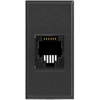 Розетка компьютерная Axolute RJ45 кат.6 UTP 110 антрацит Leg BTC HS4262C6 Legrand