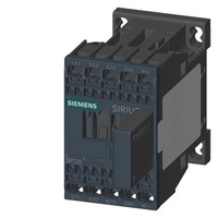 Контактор вспомогательный 3п AC-3 5.5кВт/400В 1НО 24В DC 0.85-1.85 варистор типоразмер S00 пружинные зажимы Siemens 3RT2017-2WB42