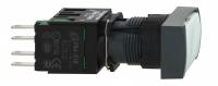 КНОПКА 16ММ БЕЛАЯ С ВОЗВРАТОМ КВАДР. XB6DA11B | Schneider Electric