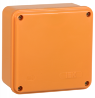 Коробка распаячная огнестойкая ПС 100х100х50 4P 6кв.мм IP44 гладкие стенки ИЭК UKF20-100-100-050-4-6-09 IEK (ИЭК)