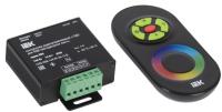 Контроллер с ПДУ радио (черный) RGB 3 канала 144Вт 12В 4А -eco | LSC2-RGB-144-RF-20-12-B IEK (ИЭК)