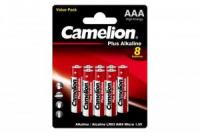 Элемент питания алкалиновый LR03 Plus Alkaline BL-8 (LR03-BP8 батарейка 1.5В) (блист.8шт) Camelion 14134