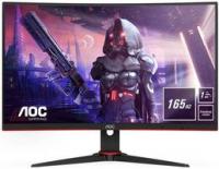 Монитор LCD 27дюйм [16:9] 1920х1080(FHD) VA Curved nonGLARE 250cd/кв.м H178град/V178град 4000:1 80M:1 16.7M 1ms VGA 2xHDMI DP Tilt Swivel Speakers 3Y Black-Red C27G2AE AOC
