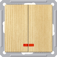 Механизм выключателя 2-кл. СП W59 16А IP20 с подсветкой сосна SchE VS516-251-7-86 Schneider Electric
