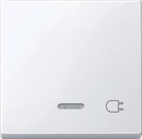 Клавиша с окошком для светоиндикатора штепсельная вилка белый - MTN435225 Schneider Electric