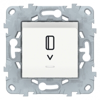 Выключатель карточный Unica New 10А с подсветкой механизм бел. SchE NU528318 Schneider Electric