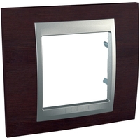 Рамка 1-м Unica Top венге/алюм. SchE MGU66.002.0M3 Schneider Electric