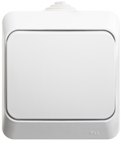 Переключатель проходной 1-кл. ОП Этюд 10А IP44 10AX бел. SchE BA10-046B Schneider Electric