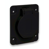 Розетка силовая 10/16А 65х85мм винты сзади IP54 черн. SchE PKS61N Schneider Electric