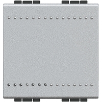 Выключатель 1-кл. 2мод. СП LivingLight 16А IP20 винт. клеммы алюм. Leg BTC NT4001M2N Legrand