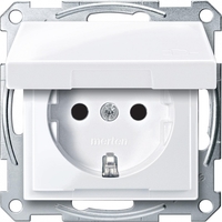 Механизм розетки СП Merten с защ. крышкой шторки заземл. IP44 SchE MTN2310-0325 Schneider Electric