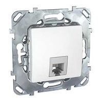 Механизм розетки телеф. СП Unica 1хRJ11-4вход бел. SchE MGU5.492.18ZD Schneider Electric