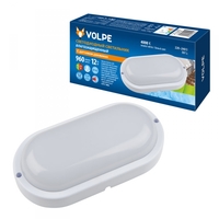 Светильник светодиодный ULW-Q213 12W/NW SENSOR IP65 WHITE Овал 12Вт 4000К 960лм 178х86мм накладной промышлен. влагозащ. опал. рассеив. с датчиком движения бел. Volpe UL-00003658 Uniel