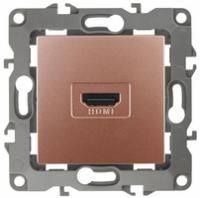 Розетка HDMI 12-3114-14 , медь (10/100/3200) |Б0027489 | ЭРА (Энергия света)