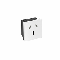 Розетка одинарная 0° китайский стандарт, 16А, 250 В (белый) (STD-CN0A16 RW1) | 6120742 OBO Bettermann
