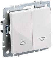 Выключатель жалюзи СП BRITE ВС10-1-5-БрБ 10А бел. IEK BR-V15-0-10-K01 (ИЭК)