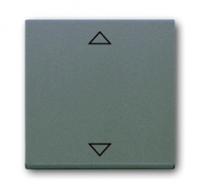 Клавиша для механизма электрон. выкл. Busch-Jalousiecontrol 6411 U-101 U/S-101 6418 U реле 6402 solo/future meteor/сер. металлик ABB 6430-0-0350
