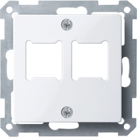 Центральная плата для розетки RJ11/RJ45 2 поста белый - MTN291625 Schneider Electric