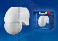 Датчик движения упак блистер | 06568 Uniel USN-16-180R-1200W-3LUX-12M-0,6-1,5m/s-WH