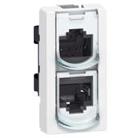 Удвоитель RJ45 UTP тел./тел. 1мод. Leg 076535 Legrand