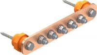 Шина уравнивания потенциалов (дл.343.5мм) медн. BigBar 1802 8 CU OBO 5015836 Bettermann