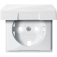 Центральная плата с крышкой для механизма розетки Schuko белый - MTN2341-0319 Schneider Electric