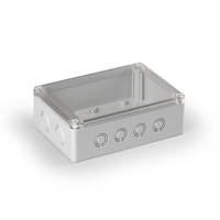 Cubo S 125 x 175 60 мм, 50 мм основание, метрические выбивные отверстие, прозрачная крышка, PC, IP 66/67 - SPCM131806T Ensto