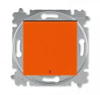 Переключатель 1-кл. СП Levit IP20 с контрол. подсветкой оранж./дым. черн. ABB 2CHH592545A6066