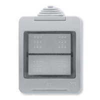 Коробка IP55 для открытой установки на 2 модуля, серия Zenit/Stylo | 2CLA329100N1101 ABB N3291