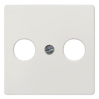КРЫШКА РОЗЕТКИ ДЛЯ RF/TV/SAT 55X55MM 2 ОТВЕРСТИЯ DELTA I-SYSTEM ТИТАНОВО-БЕЛЫЙ Siemens 5TG2561
