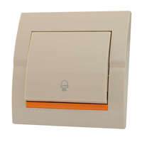 Кнопка звонка Дери крем. Lezard 702-0303-103